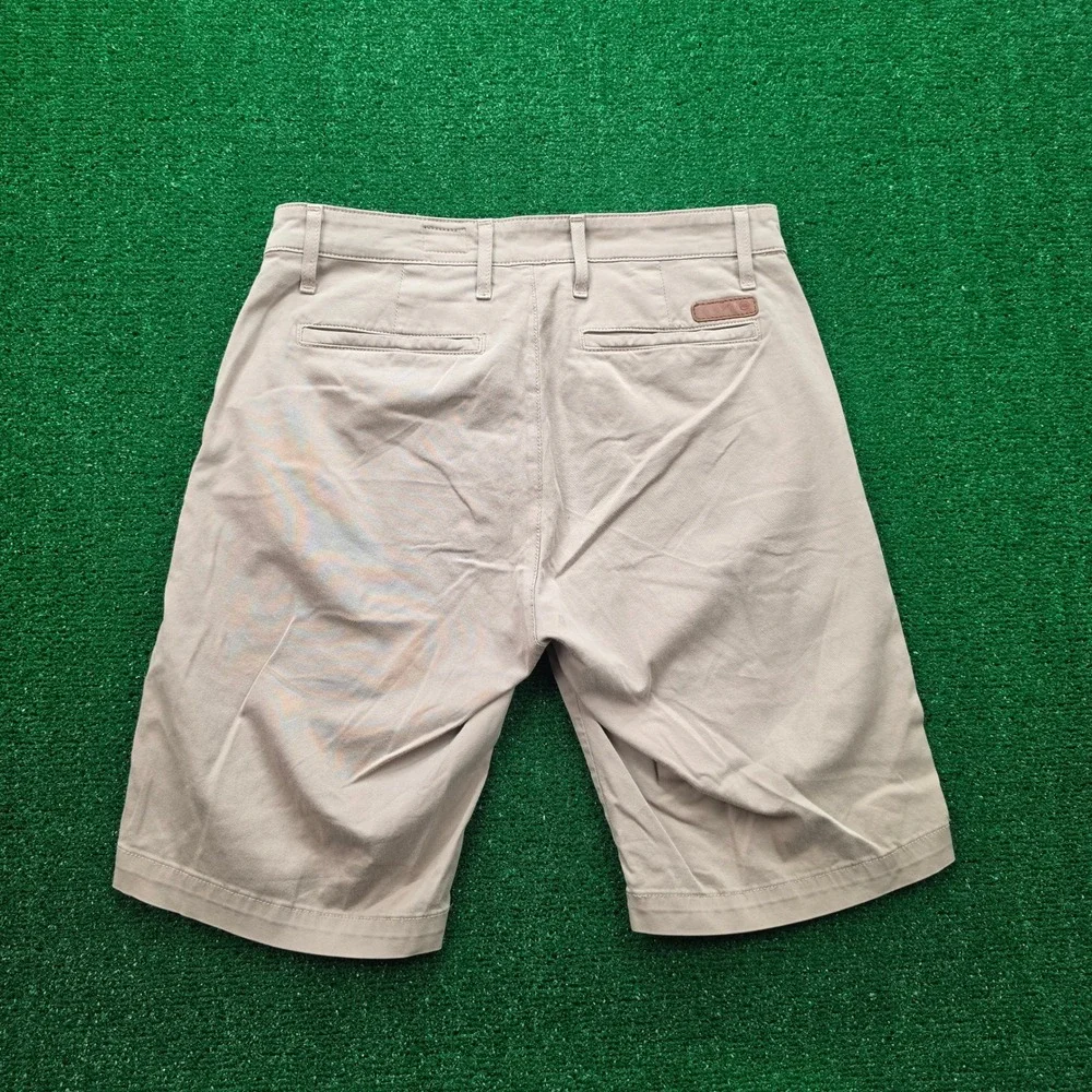 AG Adriano Goldschmied The Griffin Relaxed Shorts Mens 30R Tan Flat Front Preppy